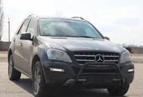 Mercedes ML W164 2005–2011 Kængurubøjle WT003 Black (rustfrit stål) foto 3