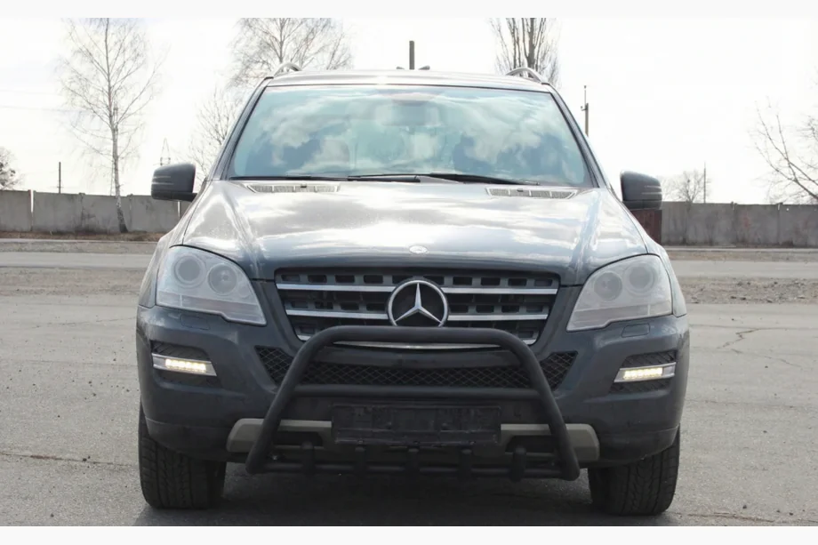 Mercedes ML W164 2005–2011 Kængurubøjle WT003 Black (rustfrit stål) Image