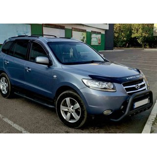 Kængurubøjle WT004 Black (rustfrit stål) Hyundai Santa Fe 2 2006–2012 foto 1