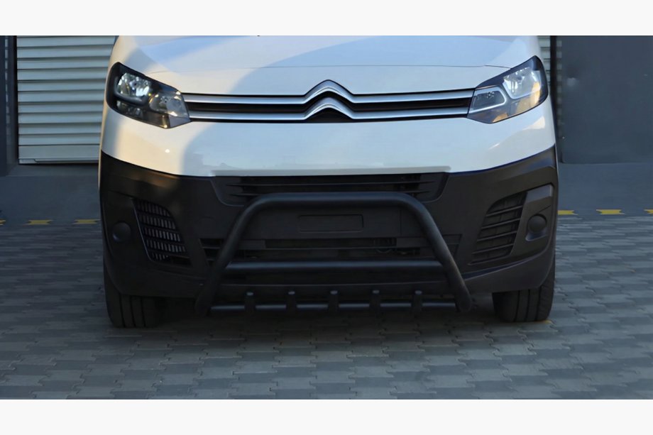 Peugeot Traveller 2017– Bullbar WT003 Black (rustfrit stål) Foto 4