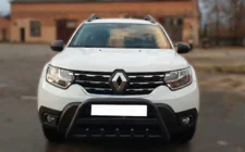 Renault Duster 2018–2024 Frontbøjle med WT004 Black-tekst (rustfrit stål) foto 3