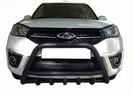 Chery Tiggo 3 2005– Bullbar WT003 Black (rustfrit stål) foto 1