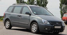 Kia Carnival 2002–2013 Bullbar WT003 Black (rustfrit stål) foto 3