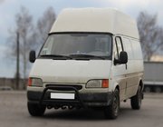Ford Transit 1991–2000 Bullbar WT003 Black (rustfrit stål) foto 1