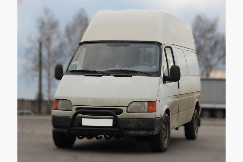 Ford Transit 1991–2000 Bullbar WT003 Black (rustfrit stål) Image