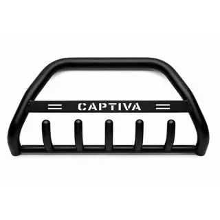 Frontbøjle WT004 Black (rustfrit stål) Chevrolet Captiva 2006–2019 foto 3