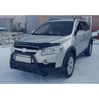 Frontbøjle WT004 Black (rustfrit stål) Chevrolet Captiva 2006–2019 foto 1