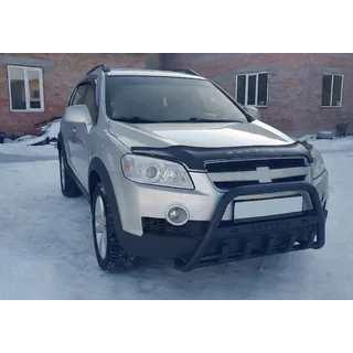 Frontbøjle WT004 Black (rustfrit stål) Chevrolet Captiva 2006–2019 foto 2