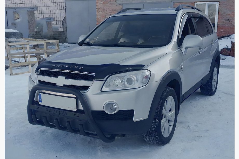 Chevrolet Captiva 2006–2019 Frontbøjle WT004 Black (rustfrit stål) Image