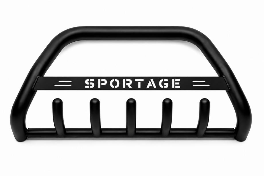 Kia Sportage 2004–2010 Frontbøjle WT004 Black (rustfrit stål) Image