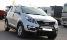 Kia Sportage 2010–2015 Frontbøjle WT004 Black (rustfrit stål) foto 3