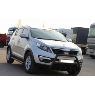 Frontbøjle WT004 Black (rustfrit stål) Kia Sportage 2010–2015 foto 3