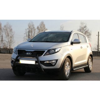 Frontbøjle WT004 Black (rustfrit stål) Kia Sportage 2010–2015 foto 1