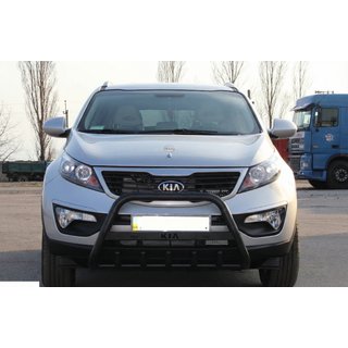 Frontbøjle WT004 Black (rustfrit stål) Kia Sportage 2010–2015 foto 2