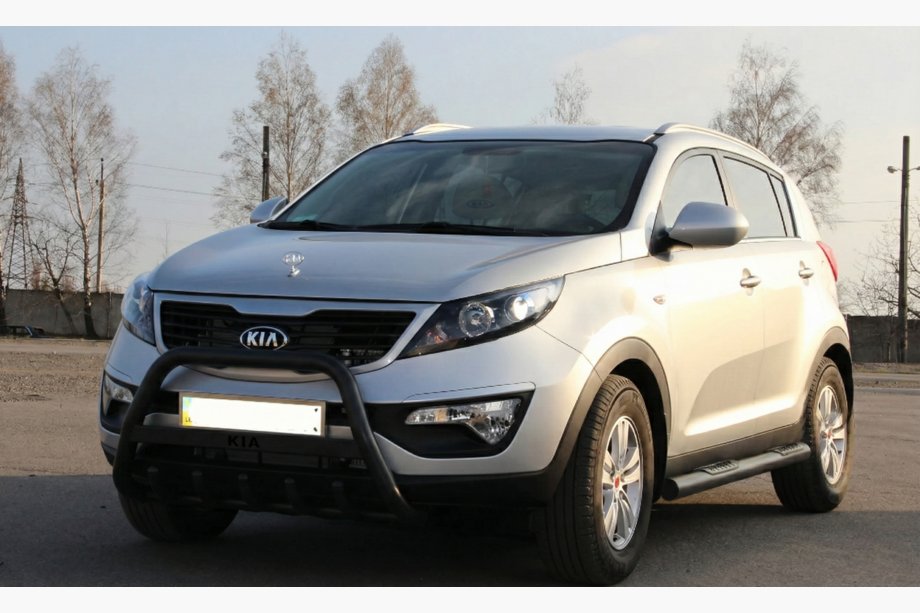 Kia Sportage 2010–2015 Frontbøjle WT004 Black (rustfrit stål) Image
