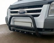 Ford Transit 2000–2014 Frontbøjle WT004 Black (rustfrit stål) foto 1
