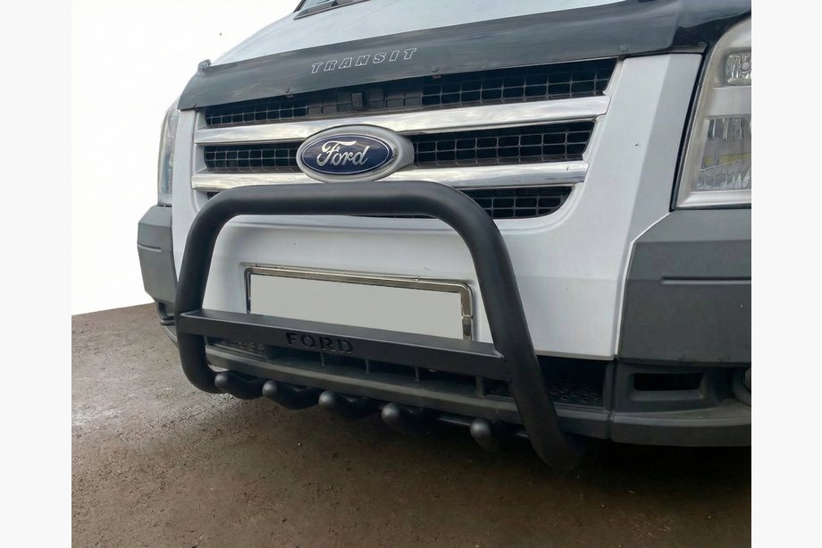 Ford Transit 2000–2014 Frontbøjle WT004 Black (rustfrit stål) Image