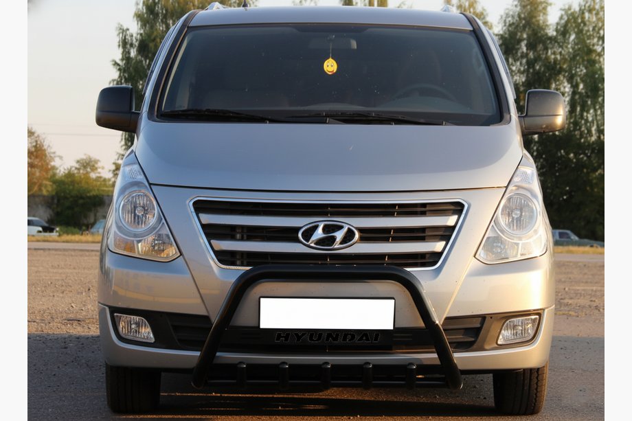 Hyundai H300, H1, Starex 2008–2020 Frontbøjle WT004 Black (rustfrit stål) Image