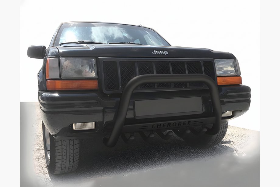 Jeep Grand Cherokee WJ 1999–2004 Frontbøjle WT004 Black (rustfrit stål) Image