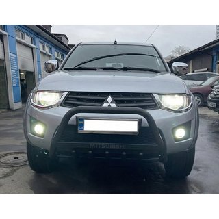 Frontbøjle WT004 Black (rustfrit stål) Mitsubishi L200 2006–2015 foto 2
