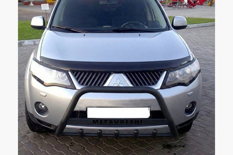 Mitsubishi Outlander 2006–2012 Frontbøjle WT004 Black (rustfrit stål) Image
