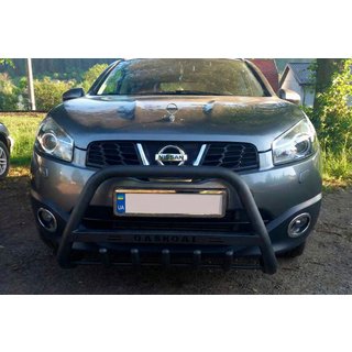 Frontbøjle WT004 Black (rustfrit stål) Nissan Qashqai 2007–2010 foto 1