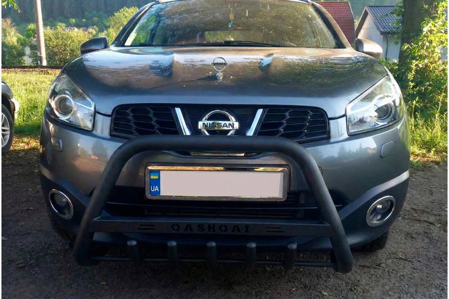 Nissan Qashqai 2010–2014 Frontbøjle WT004 Black (rustfrit stål) Image