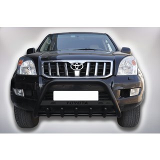 Frontbøjle WT004 Black (rustfrit stål) Toyota Land Cruiser Prado 120 2002–2009 foto 1