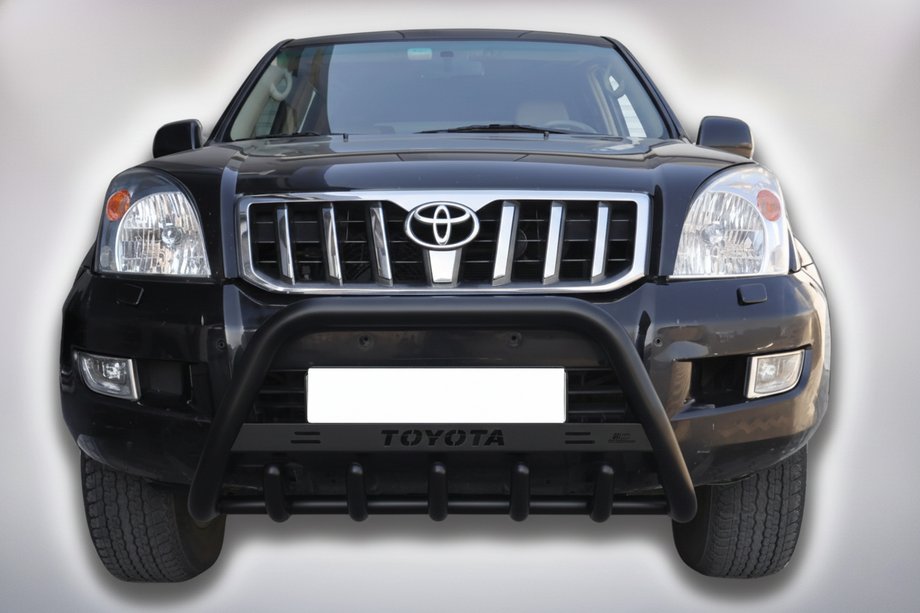 Toyota Land Cruiser Prado 120 2002–2009 Frontbøjle WT004 Black (rustfrit stål) Image
