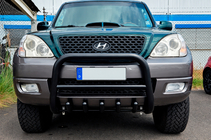 Hyundai Terracan 2001–2007 Bullbar WT003 Black (rustfrit stål) foto 1