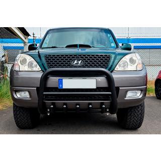 Bullbar WT003 Black (rustfrit stål) Hyundai Terracan 2001–2007 foto 1