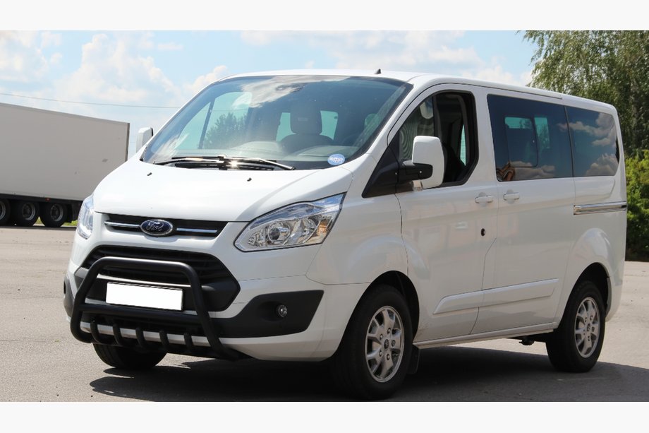 Ford Custom 2013–2022 Bullbar WT003 Black (rustfrit stål) Image