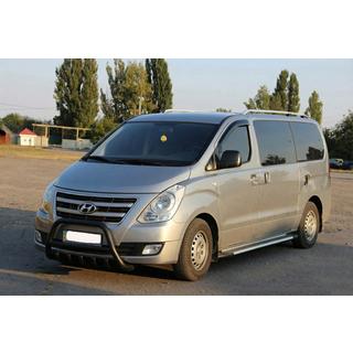 Bullbar WT003 Black (rustfrit stål) Hyundai H300, H1, Starex 2008–2020 foto 3
