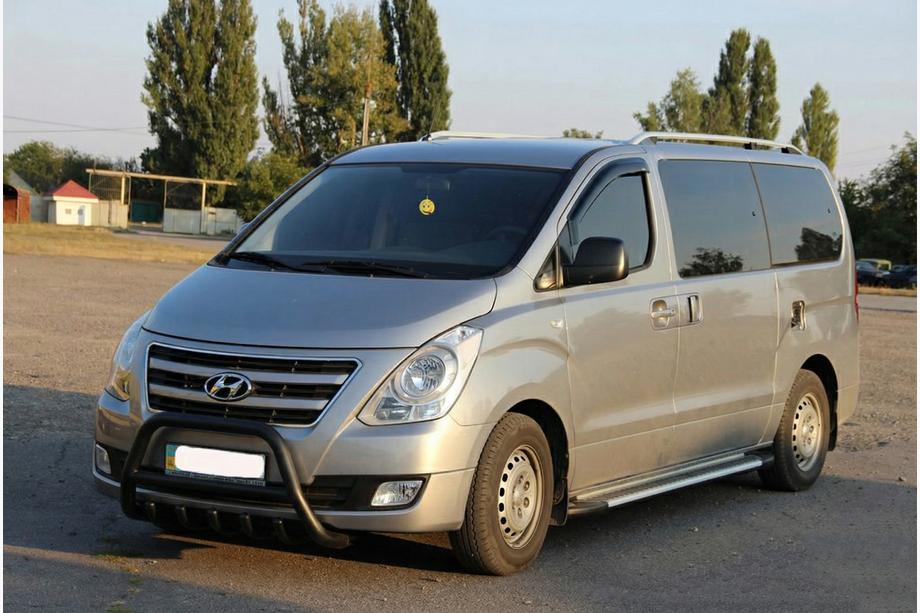 Hyundai H300, H1, Starex 2008–2020 Bullbar WT003 Black (rustfrit stål) Foto 3