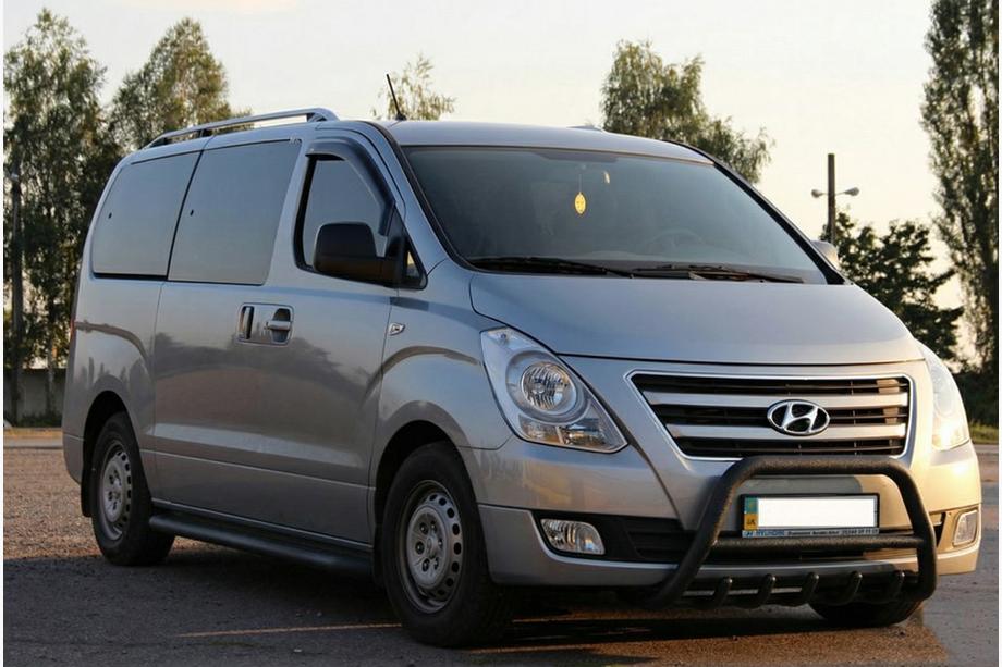 Hyundai H300, H1, Starex 2008–2020 Bullbar WT003 Black (rustfrit stål) Foto 4