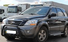 Kia Sorento I BL 2002–2009 Bullbar WT003 Black-2 (rustfrit stål) foto 1