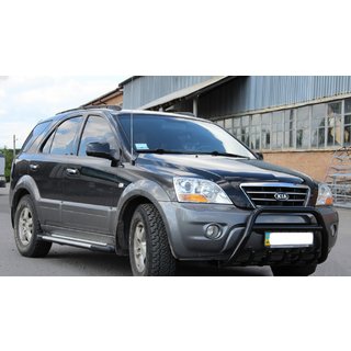 Bullbar WT003 Black-2 (rustfrit stål) Kia Sorento I BL 2002–2009 foto 4