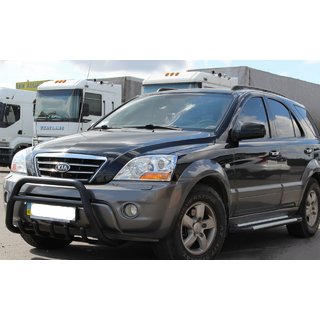 Bullbar WT003 Black-2 (rustfrit stål) Kia Sorento I BL 2002–2009 foto 1
