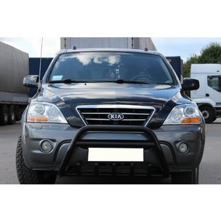 Bullbar WT003 Black-2 (rustfrit stål) Kia Sorento I BL 2002–2009 foto 3