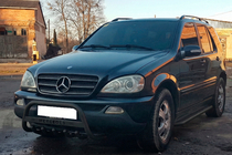 Mercedes ML W163 1997–2005 Kængurubøjle WT004 Black (rustfrit stål) foto 3