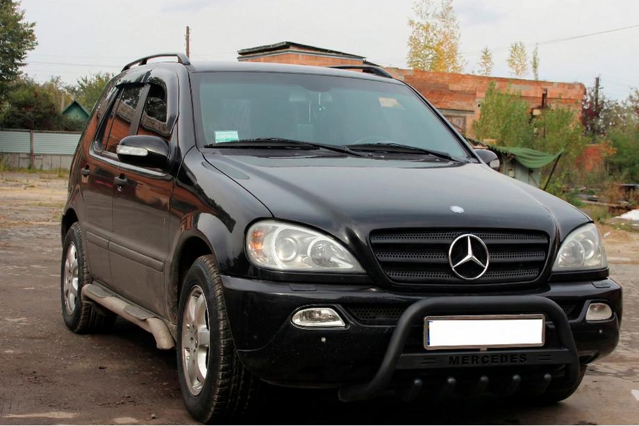 Mercedes ML W163 1997–2005 Kængurubøjle WT004 Black (rustfrit stål) Image
