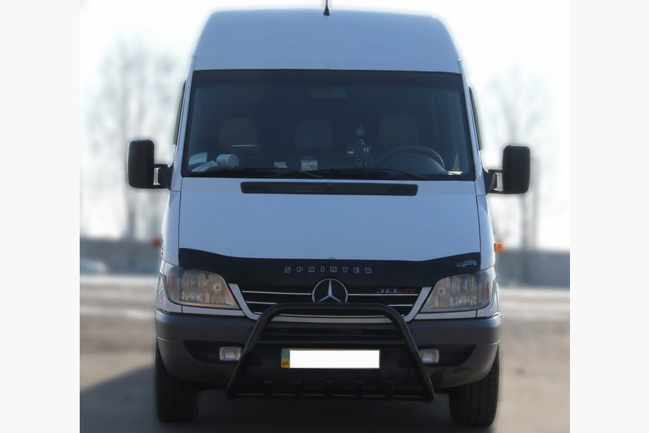 Mercedes Sprinter W901/902/903/904/905 1995–2006 Kængurubøjle WT003 Black (rustfrit stål) Foto 3