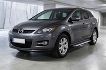 Mazda CX-7 2006–2012 Sidetrin Line (2 stk., aluminium) foto 1