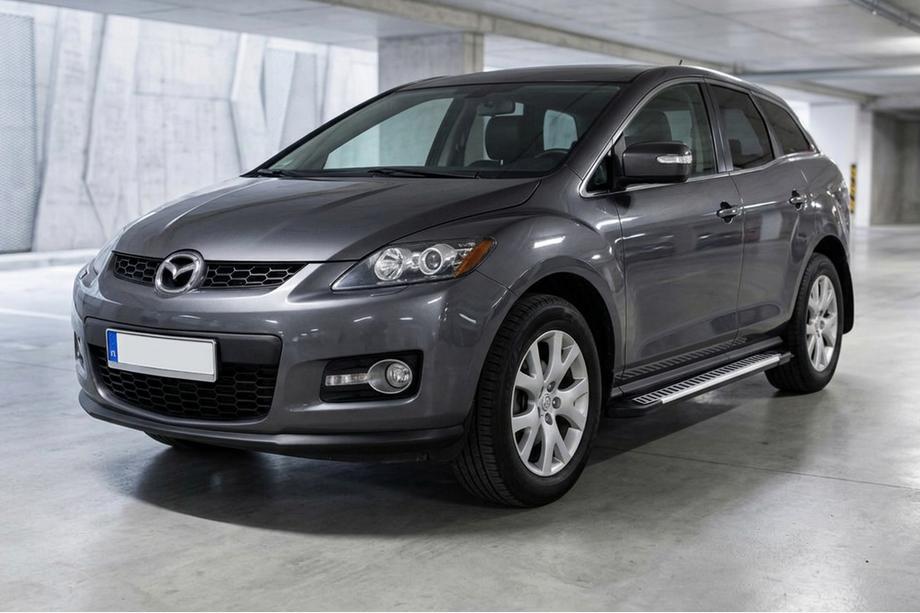 Mazda CX-7 2006–2012 Sidetrin Line (2 stk., aluminium) Image