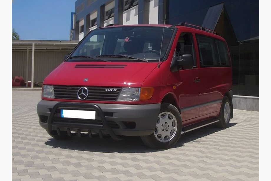 Mercedes Vito W638 1996–2003 Kængurubøjle WT003 Black (rustfrit stål) Foto 4