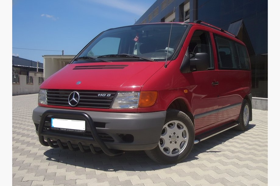 Mercedes Vito W638 1996–2003 Kængurubøjle WT003 Black (rustfrit stål) Foto 3