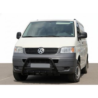 Kængurubøjle WT003 Black (rustfrit stål) Volkswagen T5 Transporter 2003–2010 foto 1