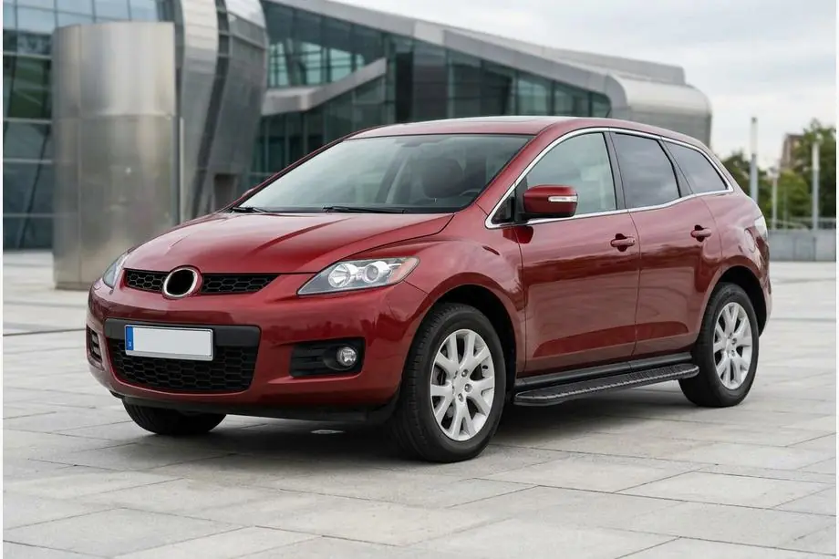 Mazda CX-7 2006–2012 Sidetrin Bosphorus Black (2 stk., aluminium) Image