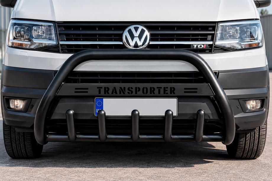 Volkswagen T4 Transporter 1990–2003 Kængurubøjle WT004 Black (rustfrit stål) Image