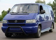 Volkswagen T4 Transporter 1990–2003 Kængurubøjle WT003 Black (rustfrit stål) foto 3